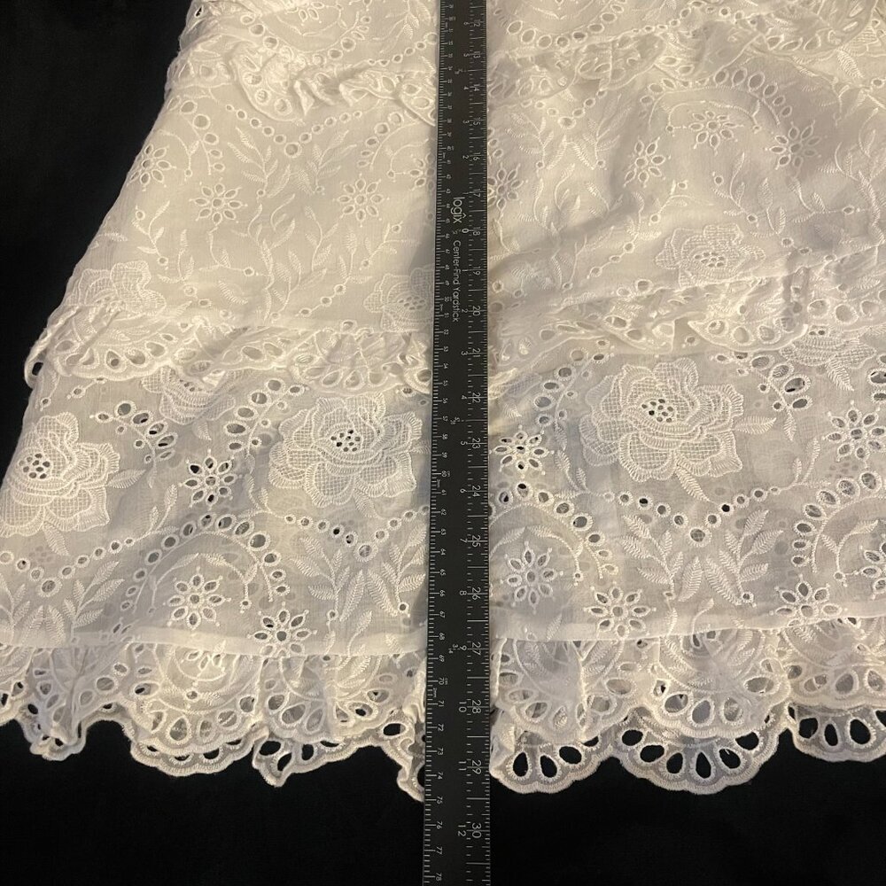 Marlo Kids White Embroidered Eyelet Dress Girls 7–8 New With Tags - Picture 6 of 12